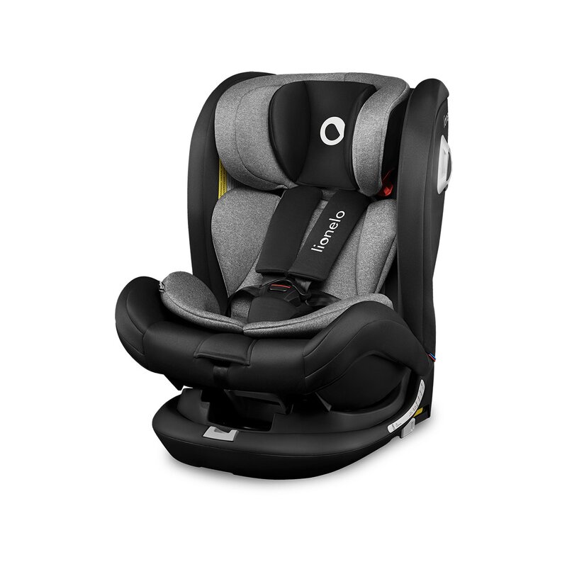 Lionelo - Scaun auto Bastiaan RWF Pozitie de somn, Protectie laterala, Rotire 360 grade, 0-36 Kg, cu Isofix, Negru image 10