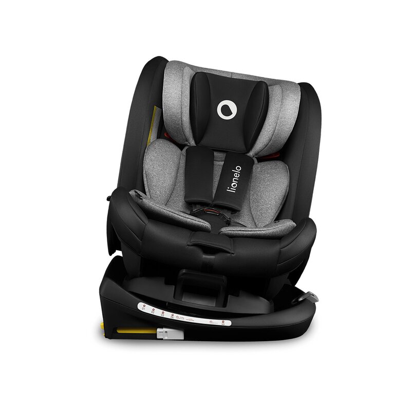 Lionelo - Scaun auto Bastiaan RWF Pozitie de somn, Protectie laterala, Rotire 360 grade, 0-36 Kg, cu Isofix, Negru image 11