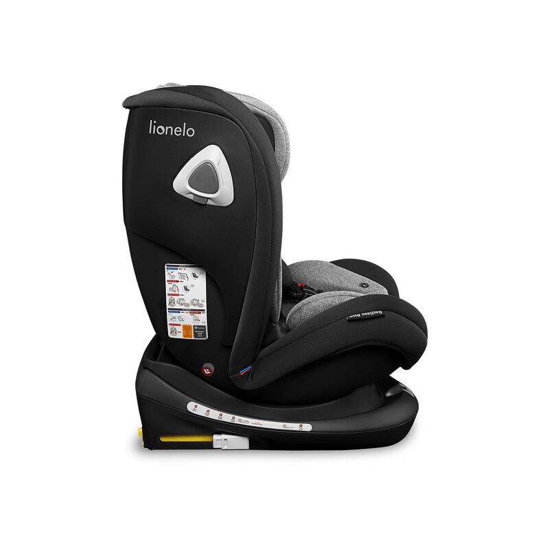 Lionelo - Scaun auto Bastiaan RWF Pozitie de somn, Protectie laterala, Rotire 360 grade, 0-36 Kg, cu Isofix, Negru image 12