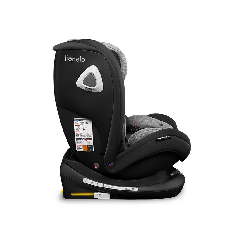 Lionelo - Scaun auto Bastiaan RWF Pozitie de somn, Protectie laterala, Rotire 360 grade, 0-36 Kg, cu Isofix, Negru image 13