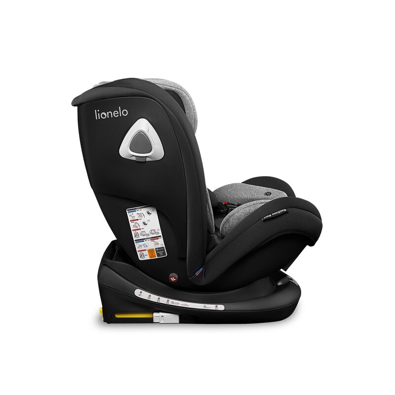 Lionelo - Scaun auto Bastiaan RWF Pozitie de somn, Protectie laterala, Rotire 360 grade, 0-36 Kg, cu Isofix, Negru image 14