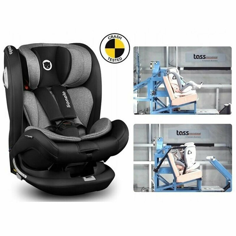 Lionelo - Scaun auto Bastiaan RWF Pozitie de somn, Protectie laterala, Rotire 360 grade, 0-36 Kg, cu Isofix, Negru image 19