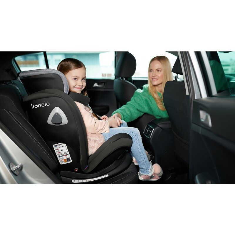 Lionelo - Scaun auto Bastiaan RWF Pozitie de somn, Protectie laterala, Rotire 360 grade, 0-36 Kg, cu Isofix, Negru image 25