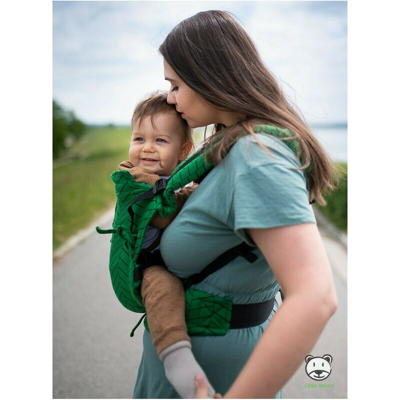 Luna Dream - Marsupiu ajustabil, Herringbone Green image 1