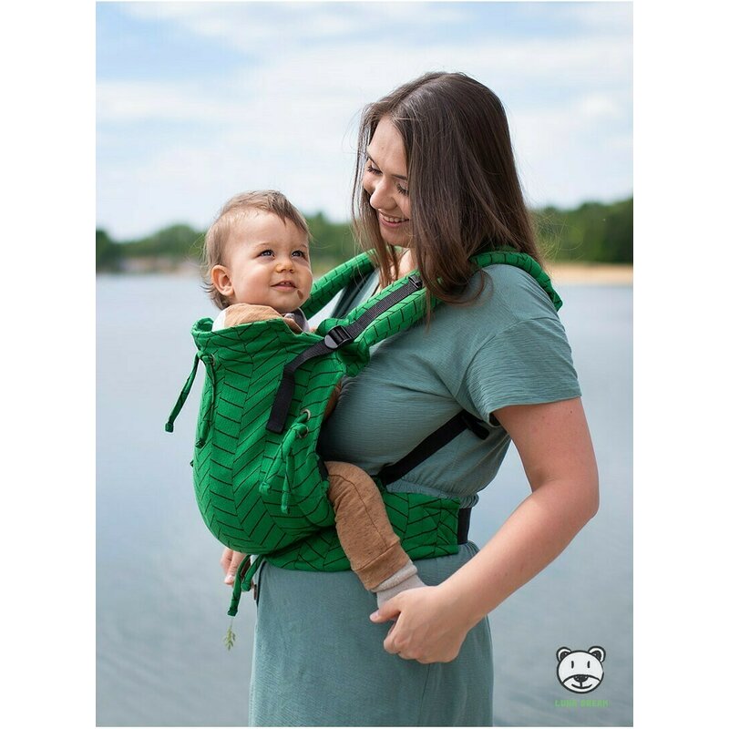 Luna Dream - Marsupiu ajustabil, Herringbone Green image 3