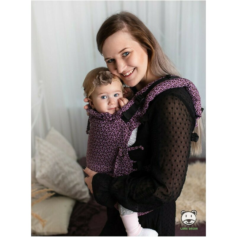 Luna Dream - Marsupiu ajustabil, Little Hearts Fiolet image 1