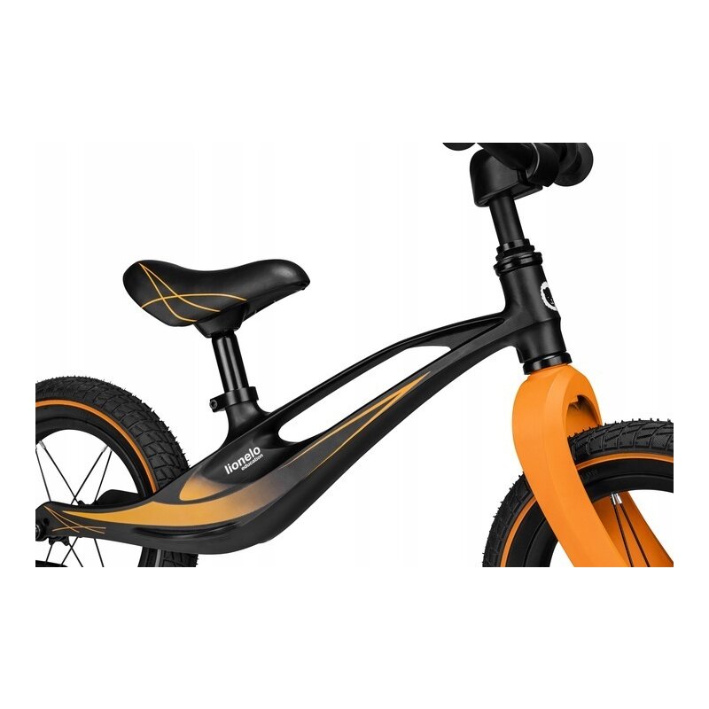 Lionelo - Bicicleta cu roti gonflabile, fara pedale, 12 , Bart Air , Negru image 6