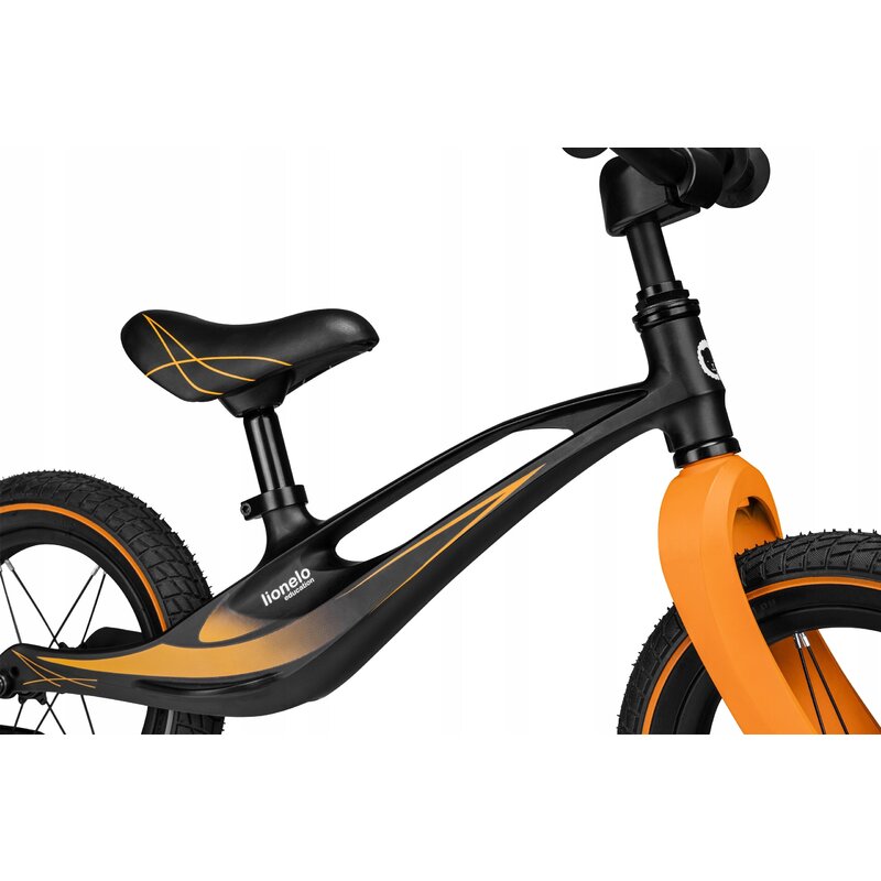 Lionelo - Bicicleta cu roti gonflabile, fara pedale, 12 , Bart Air , Negru image 8