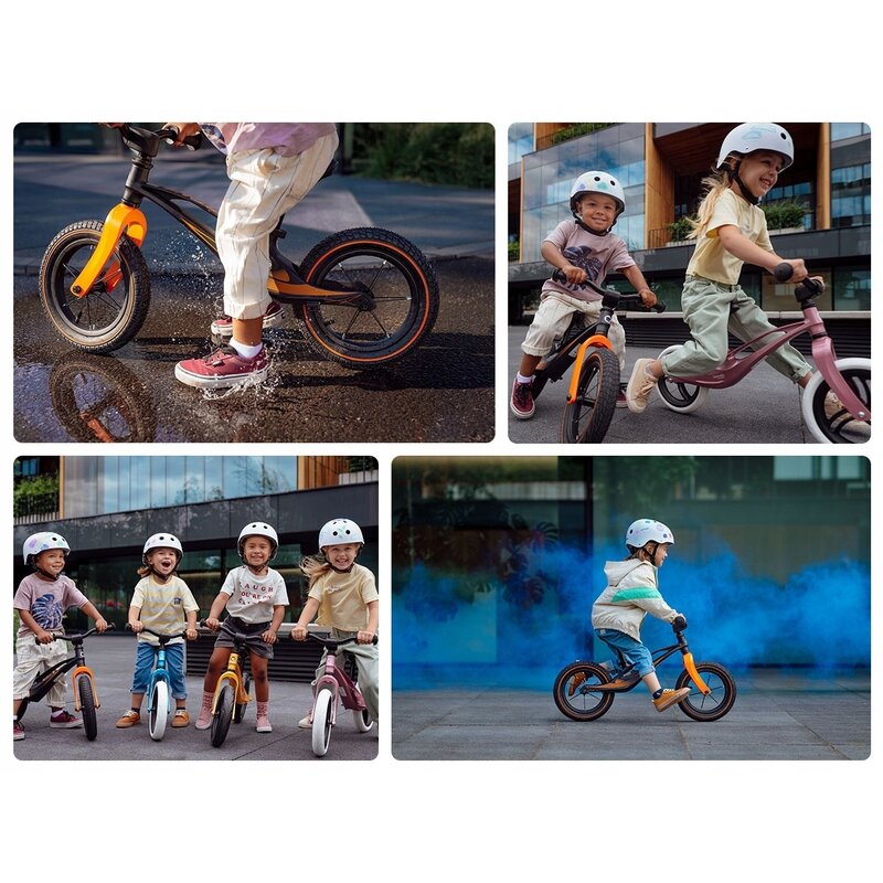 Lionelo - Bicicleta cu roti gonflabile, fara pedale, 12 , Bart Air , Negru image 10