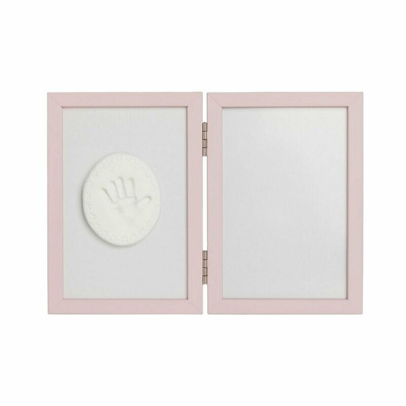 Baby HandPrint - Kit rama foto cu amprenta, Tiny Memories, Pink image 3