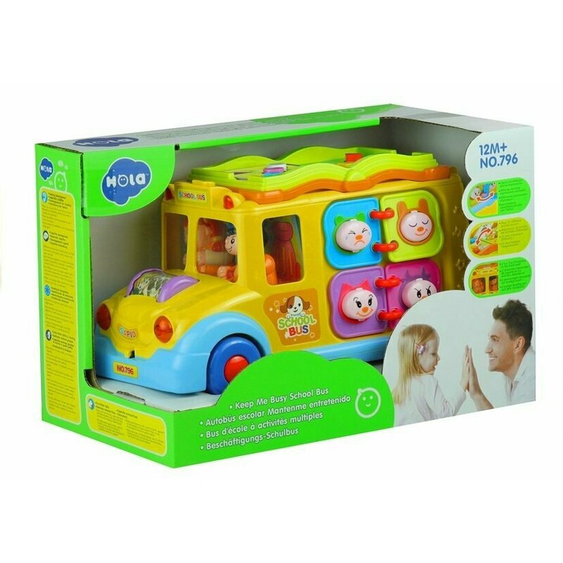 Hola Toys - Masina interactiva cu activitati, cu lumini si sunete image 7