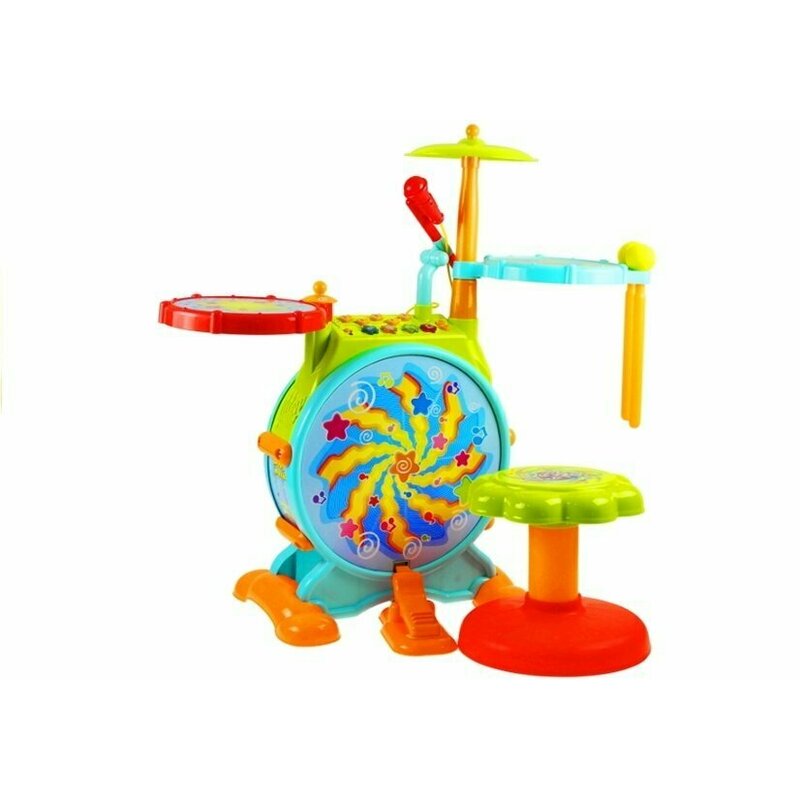 Lean Toys - Set tobe si microfon cu scaunel pentru copii image 3