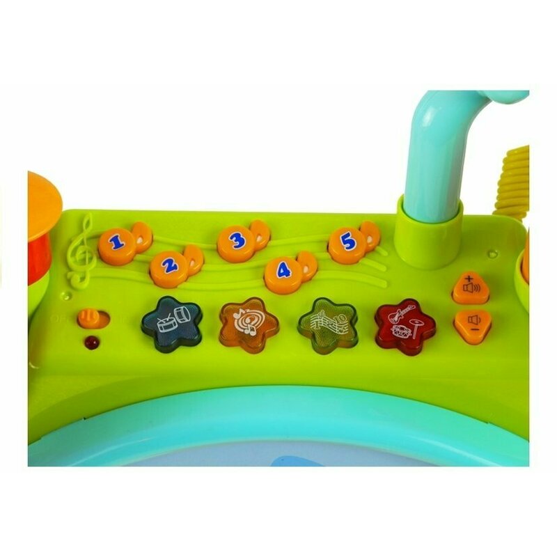 Lean Toys - Set tobe si microfon cu scaunel pentru copii image 6