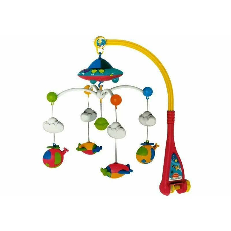 Huanger Toys - Carusel muzical pentru patut cu proiectii si 108 melodii