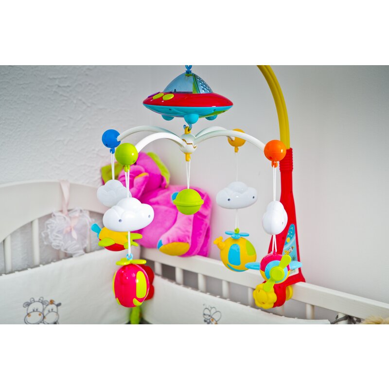 Huanger Toys - Carusel muzical pentru patut cu proiectii si 108 melodii image 3