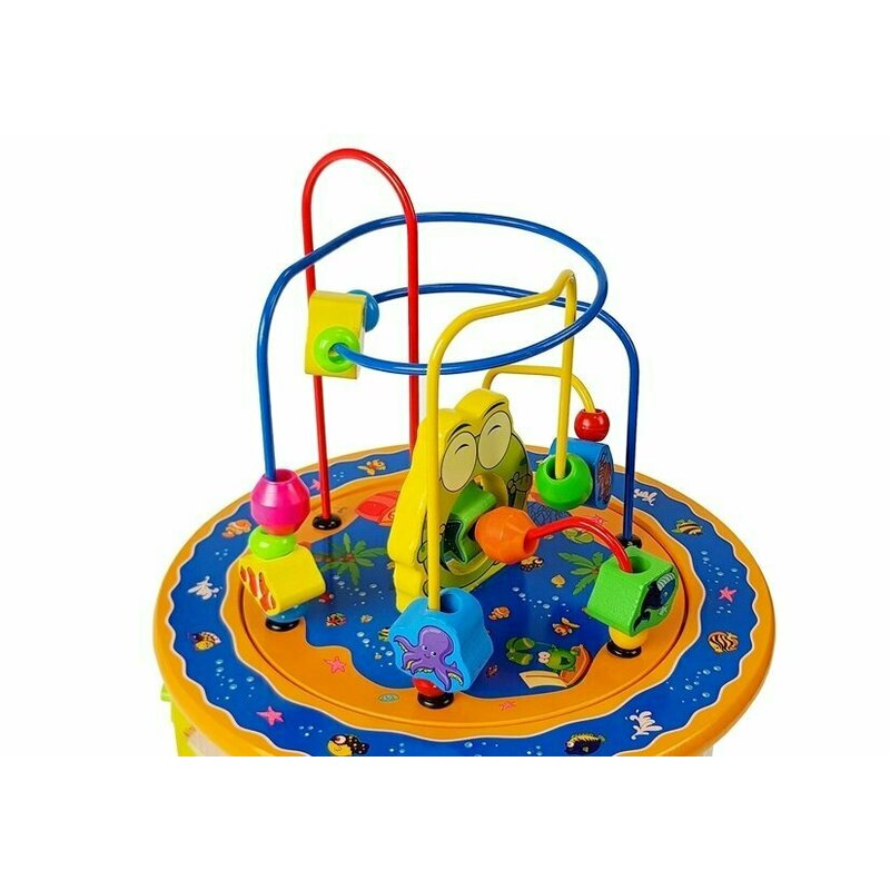 Lean Toys - Cub din lemn cu activitati image 5