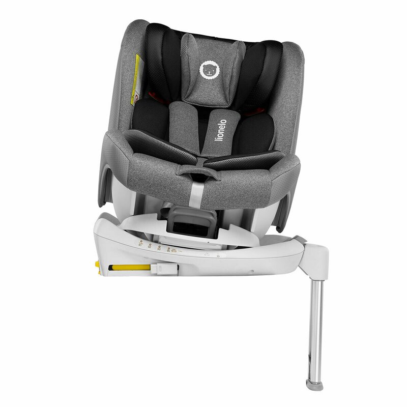 Lionelo - Scaun auto Braam Stone Pozitie de somn, Protectie laterala, Rotire 360 grade, 0-36 Kg, cu Isofix, Gri image 12