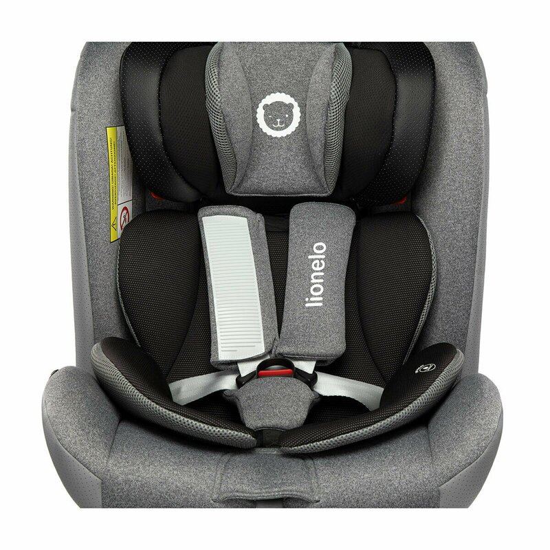 Lionelo - Scaun auto Braam Stone Pozitie de somn, Protectie laterala, Rotire 360 grade, 0-36 Kg, cu Isofix, Gri image 20