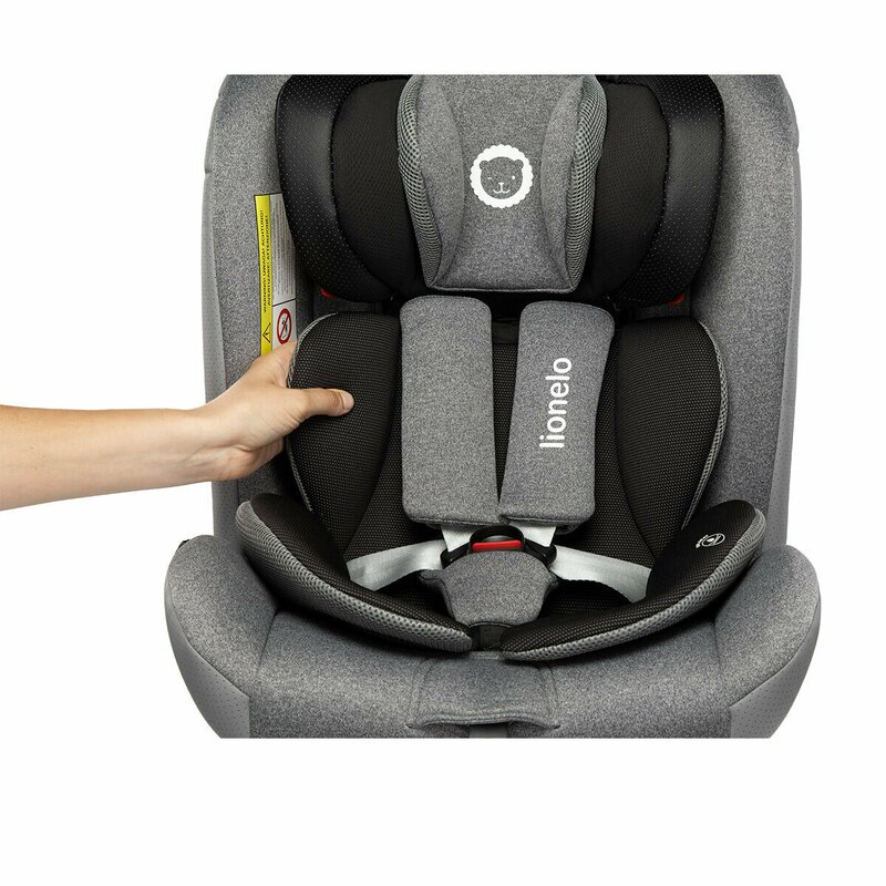 Lionelo - Scaun auto Braam Stone Pozitie de somn, Protectie laterala, Rotire 360 grade, 0-36 Kg, cu Isofix, Gri image 22