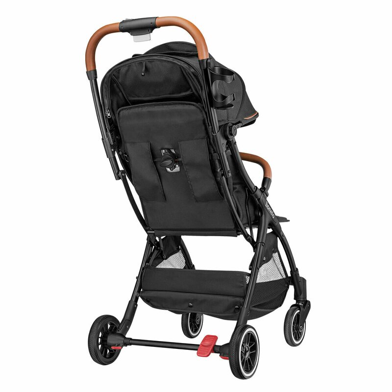 Lionelo - Carucior sport Julie One, De la nastere, Cu accesorii, Cadru din aluminiu, 0-22 kg, Negru image 13