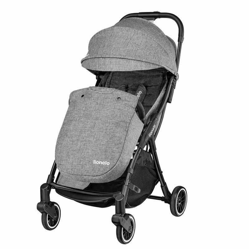 Lionelo - Carucior sport Julie One, De la nastere, Cu accesorii, Cadru din aluminiu, 0-22 kg, Gri image 3