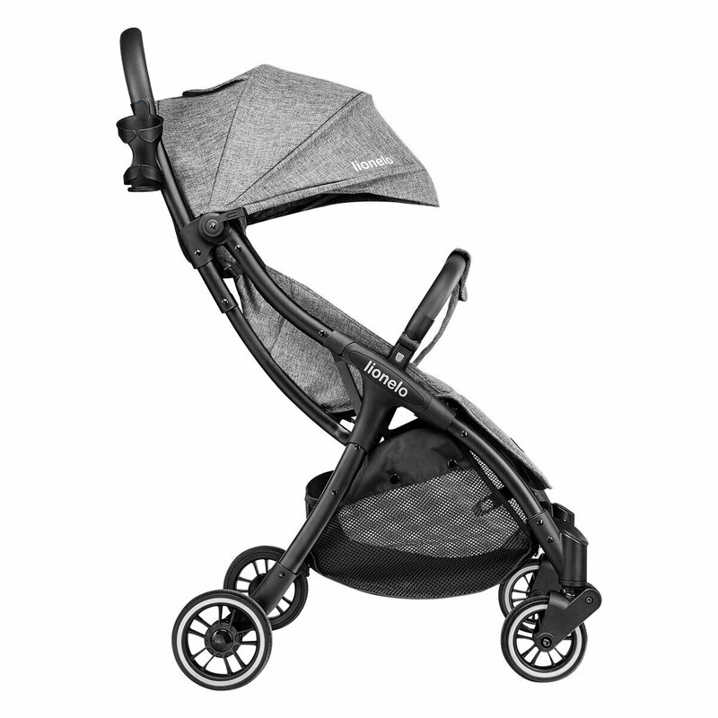 Lionelo - Carucior sport Julie One, De la nastere, Cu accesorii, Cadru din aluminiu, 0-22 kg, Gri image 7