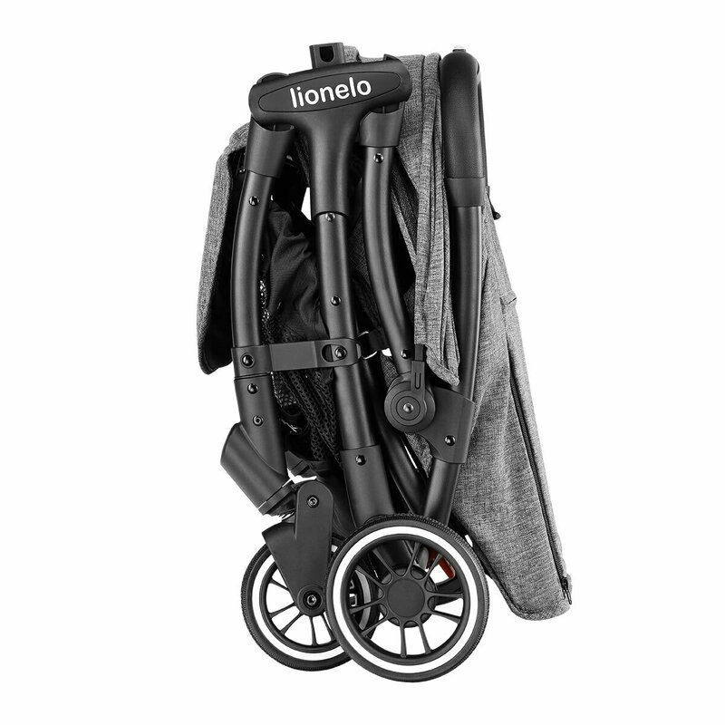 Lionelo - Carucior sport Julie One, De la nastere, Cu accesorii, Cadru din aluminiu, 0-22 kg, Gri image 18