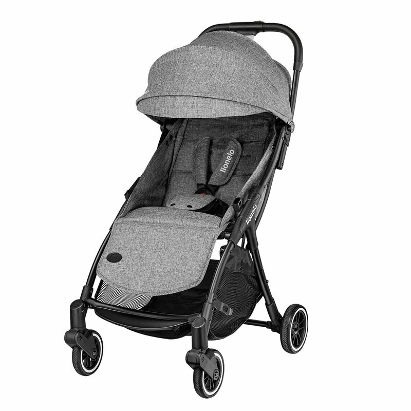 Lionelo - Carucior sport Julie One, De la nastere, Cu accesorii, Cadru din aluminiu, 0-22 kg, Gri image 19