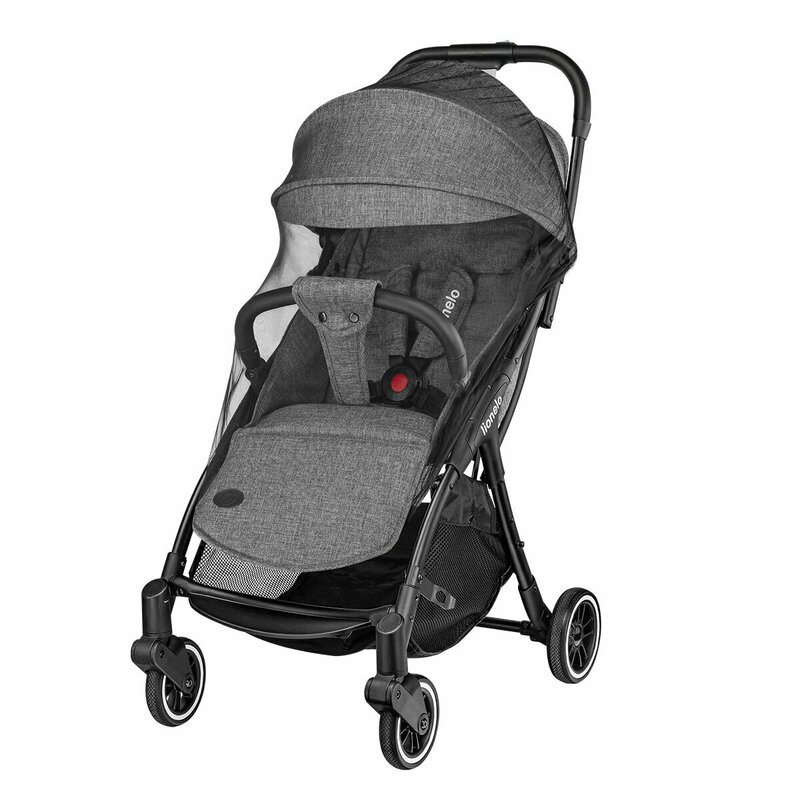 Lionelo - Carucior sport Julie One, De la nastere, Cu accesorii, Cadru din aluminiu, 0-22 kg, Gri image 20