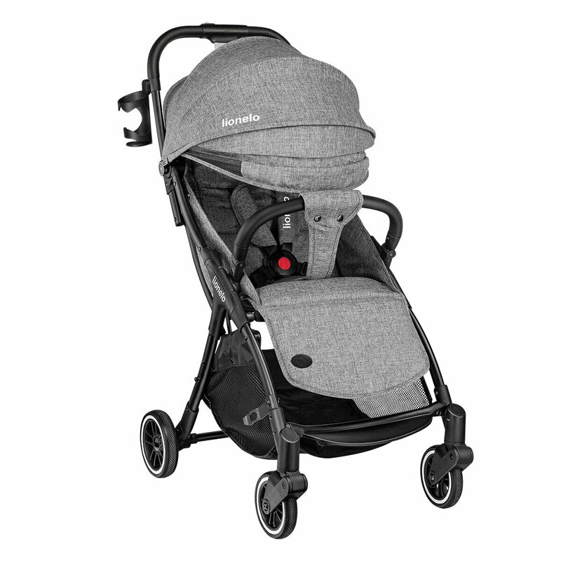 Lionelo - Carucior sport Julie One, De la nastere, Cu accesorii, Cadru din aluminiu, 0-22 kg, Gri image 21