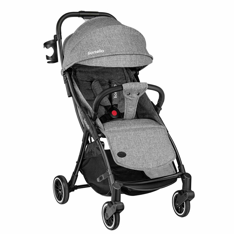 Lionelo - Carucior sport Julie One, De la nastere, Cu accesorii, Cadru din aluminiu, 0-22 kg, Gri image 22