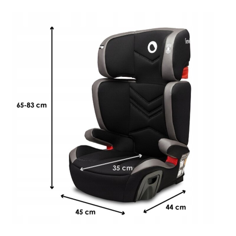 Lionelo - Scaun auto Hugo Lether , Tetiera, Husa, Suport pahar, 15-36 Kg, cu Isofix, Gri image 2