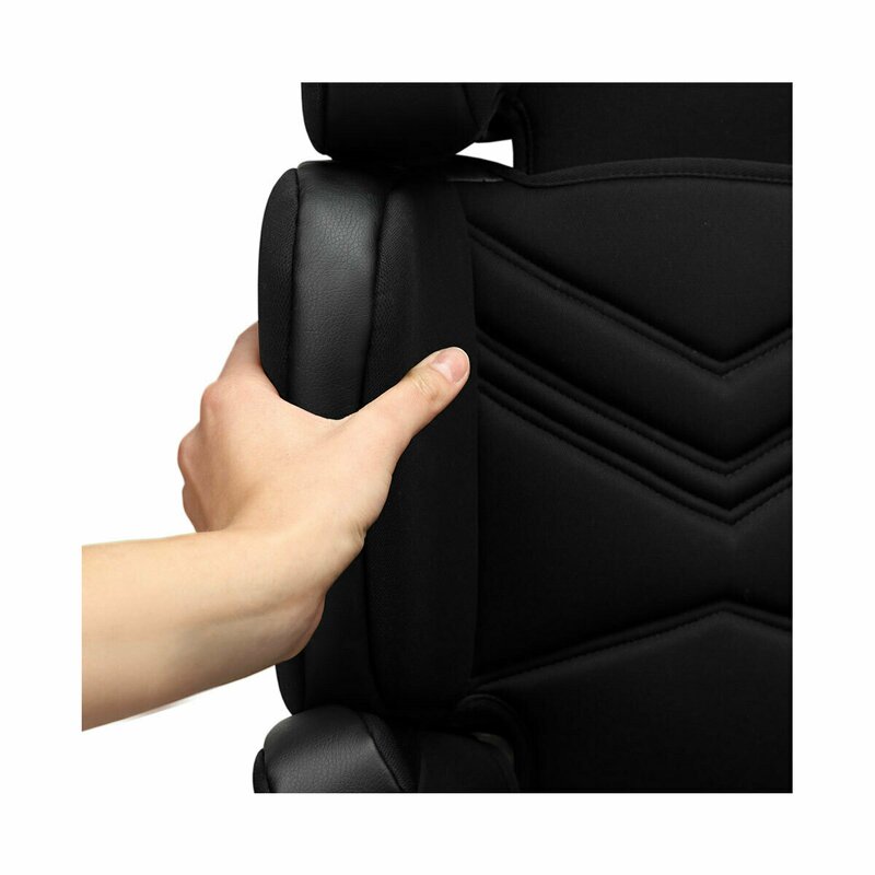 Lionelo - Scaun auto Hugo Lether , Tetiera, Husa, Suport pahar, 15-36 Kg, cu Isofix, Negru image 10