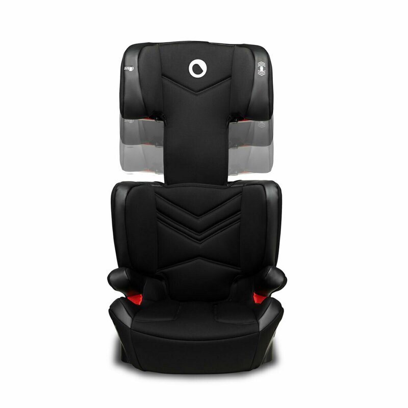 Lionelo - Scaun auto Hugo Lether , Tetiera, Husa, Suport pahar, 15-36 Kg, cu Isofix, Negru image 12