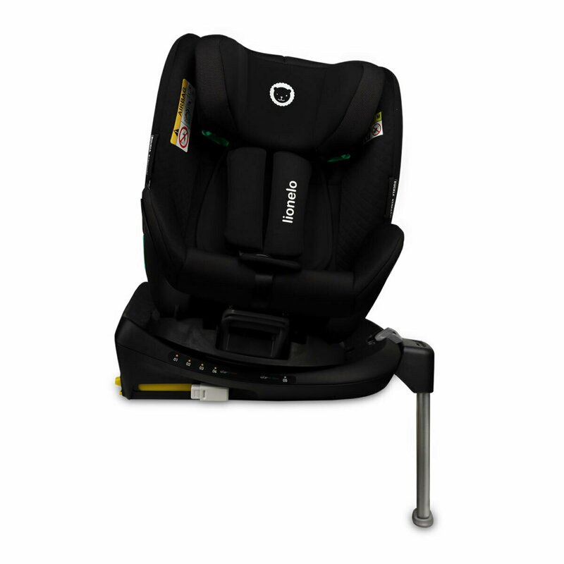 Lionelo - Scaun auto i-Size Antoon RWF Carbon Pozitie de somn, Protectie laterala, Rotire 360 grade, 0-18 Kg, cu Isofix, Negru image 6