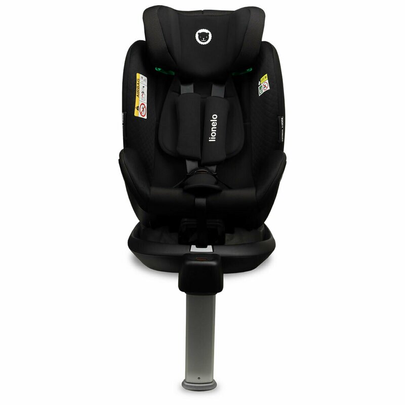 Lionelo - Scaun auto i-Size Antoon RWF Carbon Pozitie de somn, Protectie laterala, Rotire 360 grade, 0-18 Kg, cu Isofix, Negru image 13