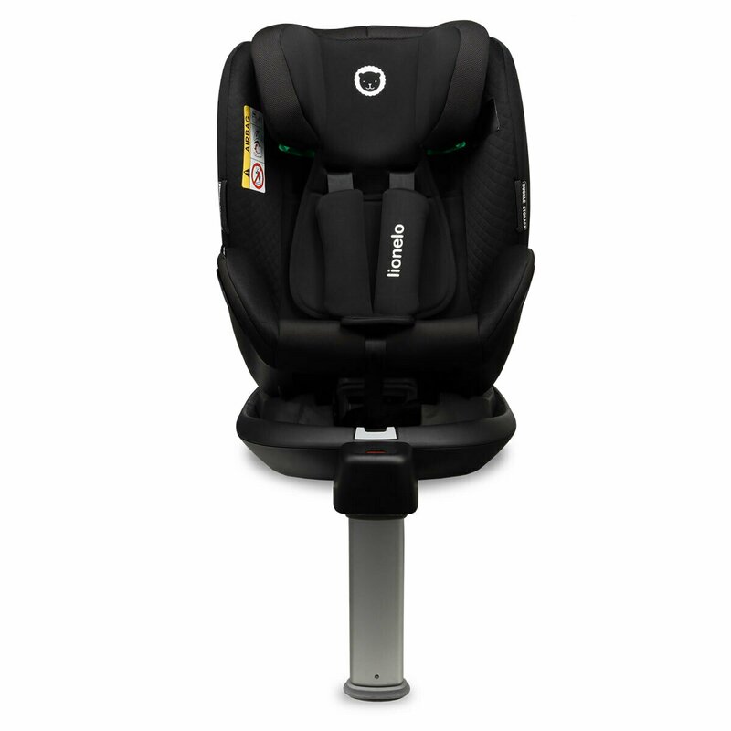 Lionelo - Scaun auto i-Size Antoon RWF Carbon Pozitie de somn, Protectie laterala, Rotire 360 grade, 0-18 Kg, cu Isofix, Negru image 14