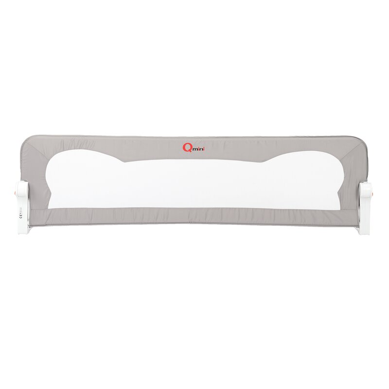 Qmini - Bariera de pat 150 x 42 cm, Rhea, Grey