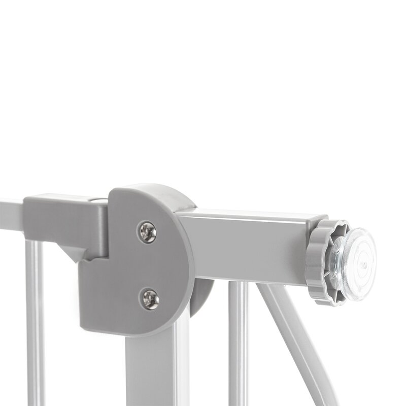 Lionelo - Poarta de siguranta cu suruburi Truus Slim Led , Cu lumina Led cu senzor, 105 cm, Gri image 7