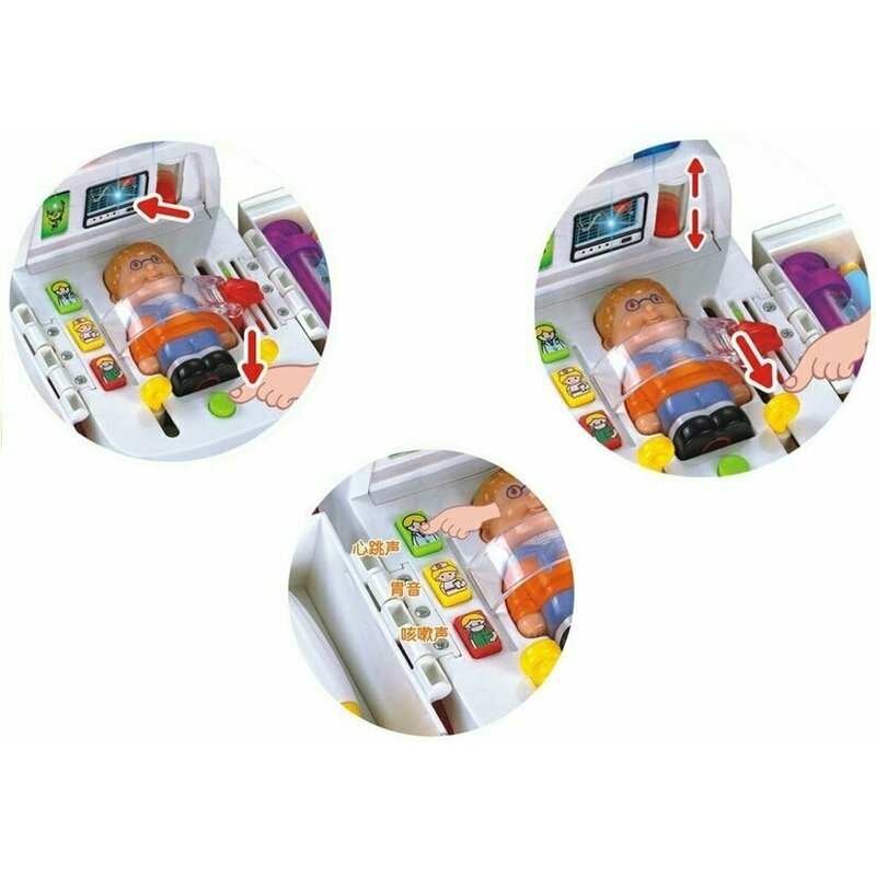Hola Toys - Ambulanta cu accesorii, cu lumini si sunete image 7