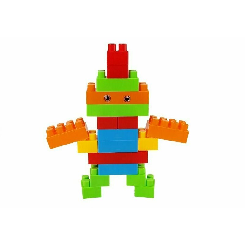 Lean toys - Blocuri de constructie, set 86 piese, cu plasa image 2