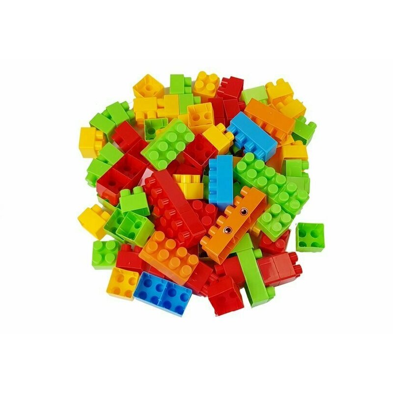 Lean toys - Blocuri de constructie, set 86 piese, cu plasa image 3