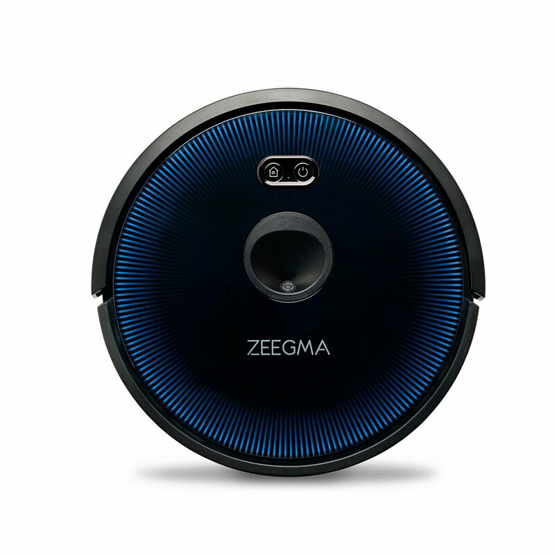 Zeegma - Robot de aspirare Robo Vision, aplicatie, functie de mop, harta, senzori anti-coliziune, Alexa si Google Home, autonomie 120 min, 2500 Pa, Negru image 3
