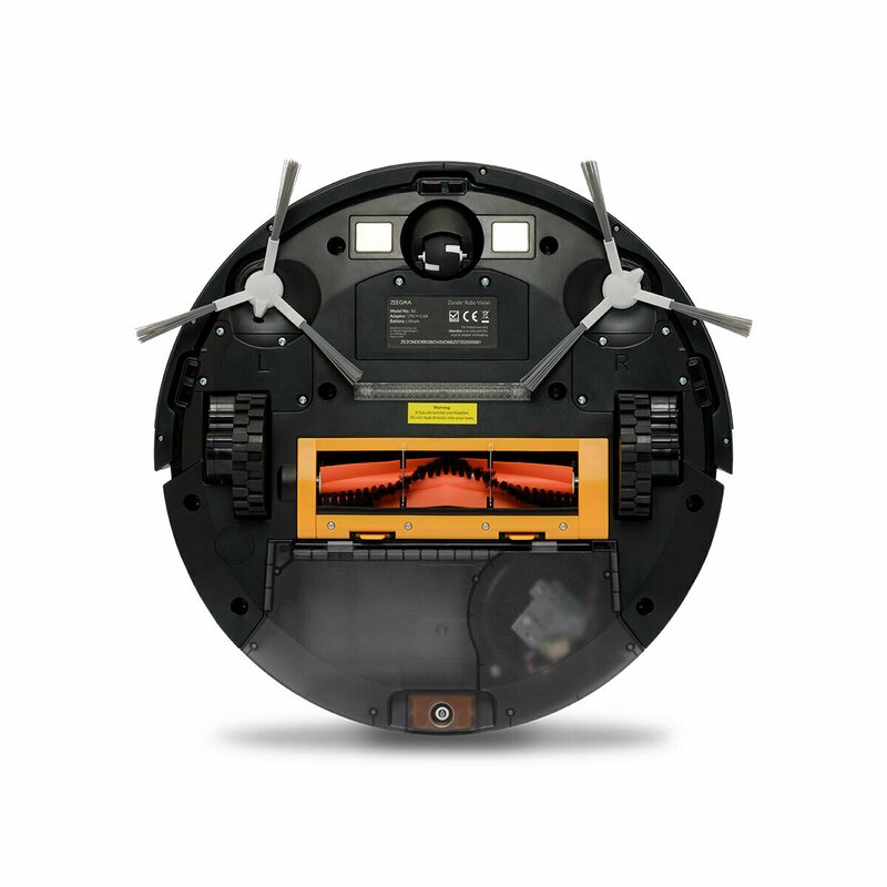 Zeegma - Robot de aspirare Robo Vision, aplicatie, functie de mop, harta, senzori anti-coliziune, Alexa si Google Home, autonomie 120 min, 2500 Pa, Negru image 14