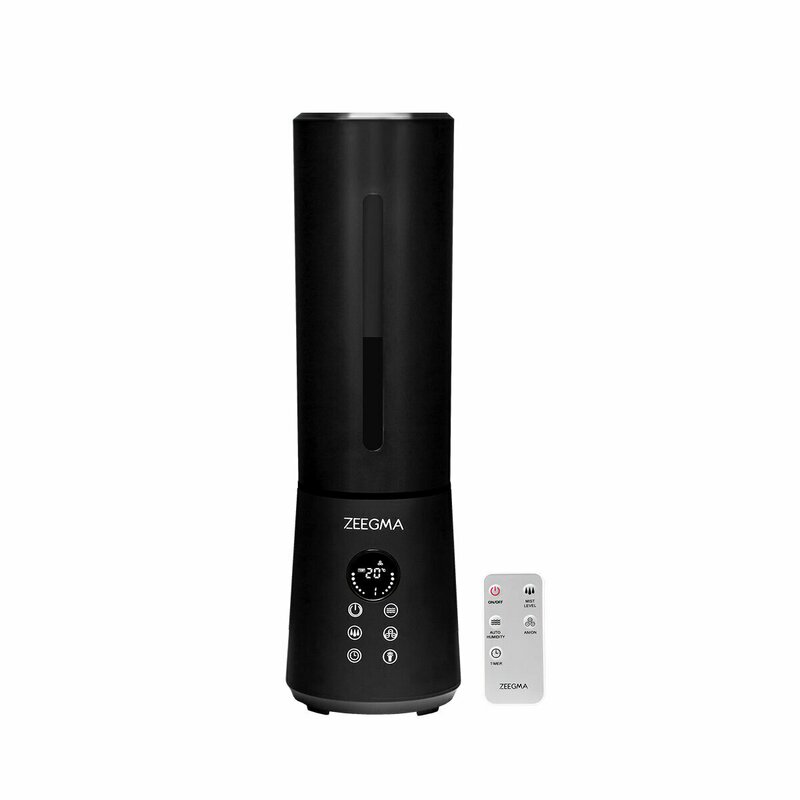 Zeegma - Umidificator ultrasonic Vers, functii de ionizare si aromaterapie, Negru