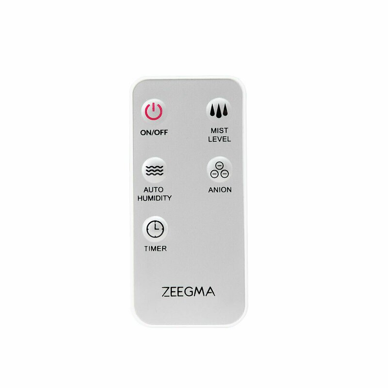 Zeegma - Umidificator ultrasonic Vers, functii de ionizare si aromaterapie, Negru image 8