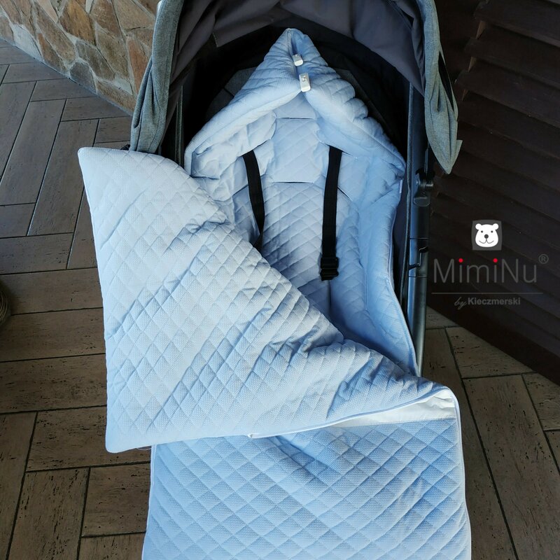 MimiNu - Sac de iarna universal, pentru carucior, scaun auto, saniuta, Koala Grey/Velvet Grey image 4