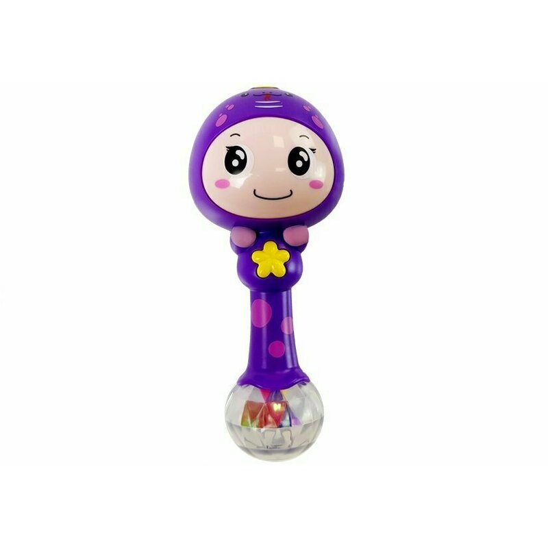 Hola Toys - Jucarie zornaitoare, cu lumini, sunete si melodii, Mov image 1