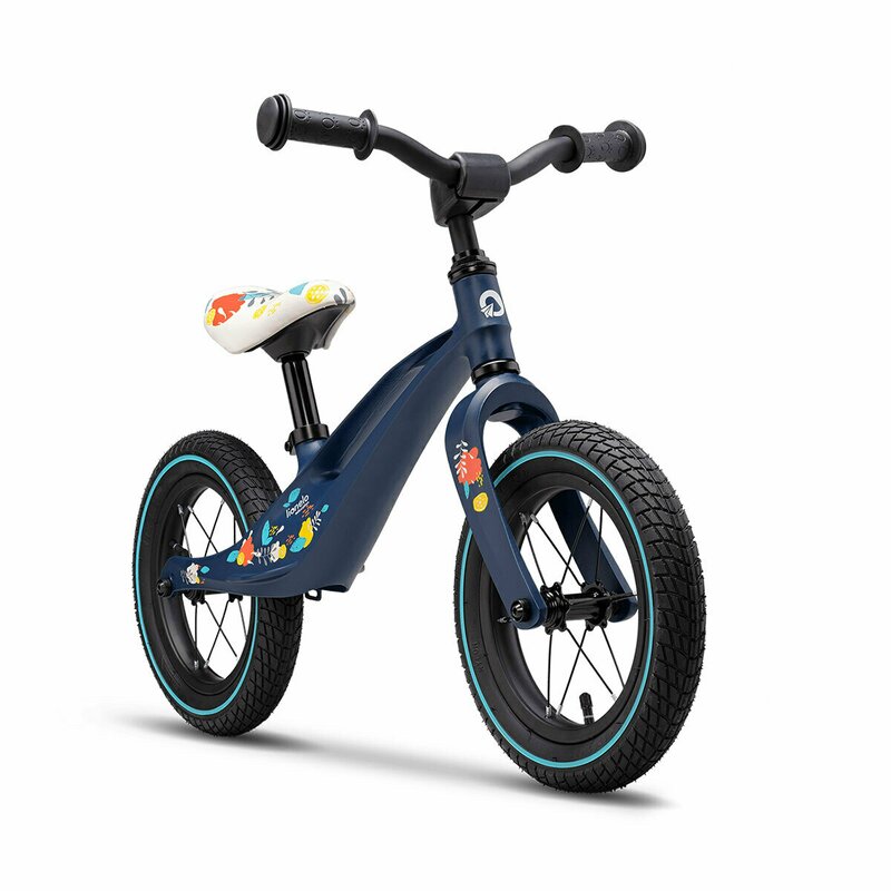 Lionelo - Bicicleta cu roti gonflabile, fara pedale, 12 , Bart, Albastru image 3
