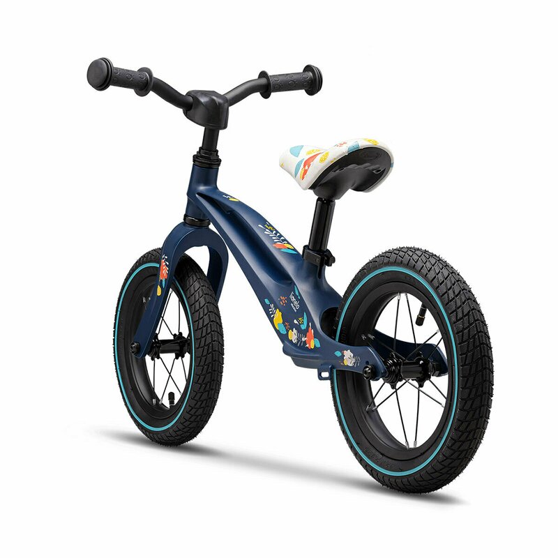 Lionelo - Bicicleta cu roti gonflabile, fara pedale, 12 , Bart, Albastru image 4